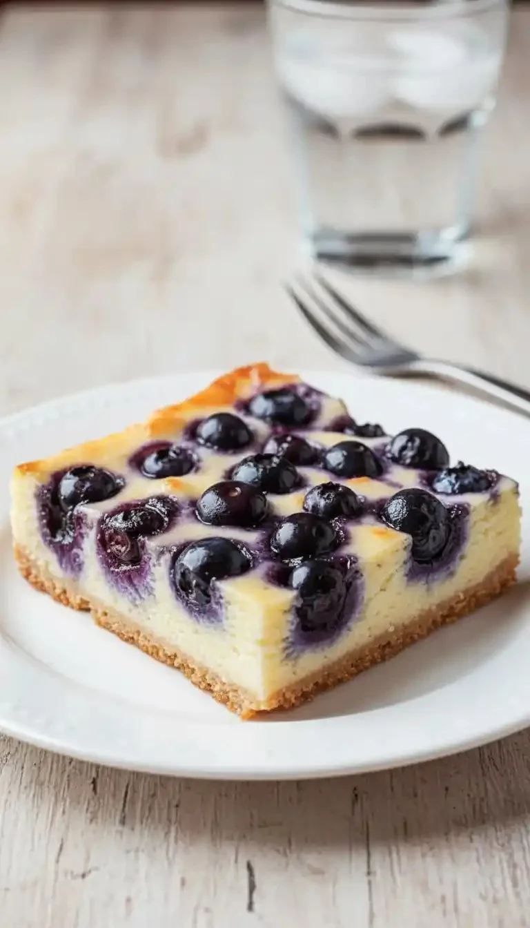 Blueberry Cottage Cheese Breakfast Bake