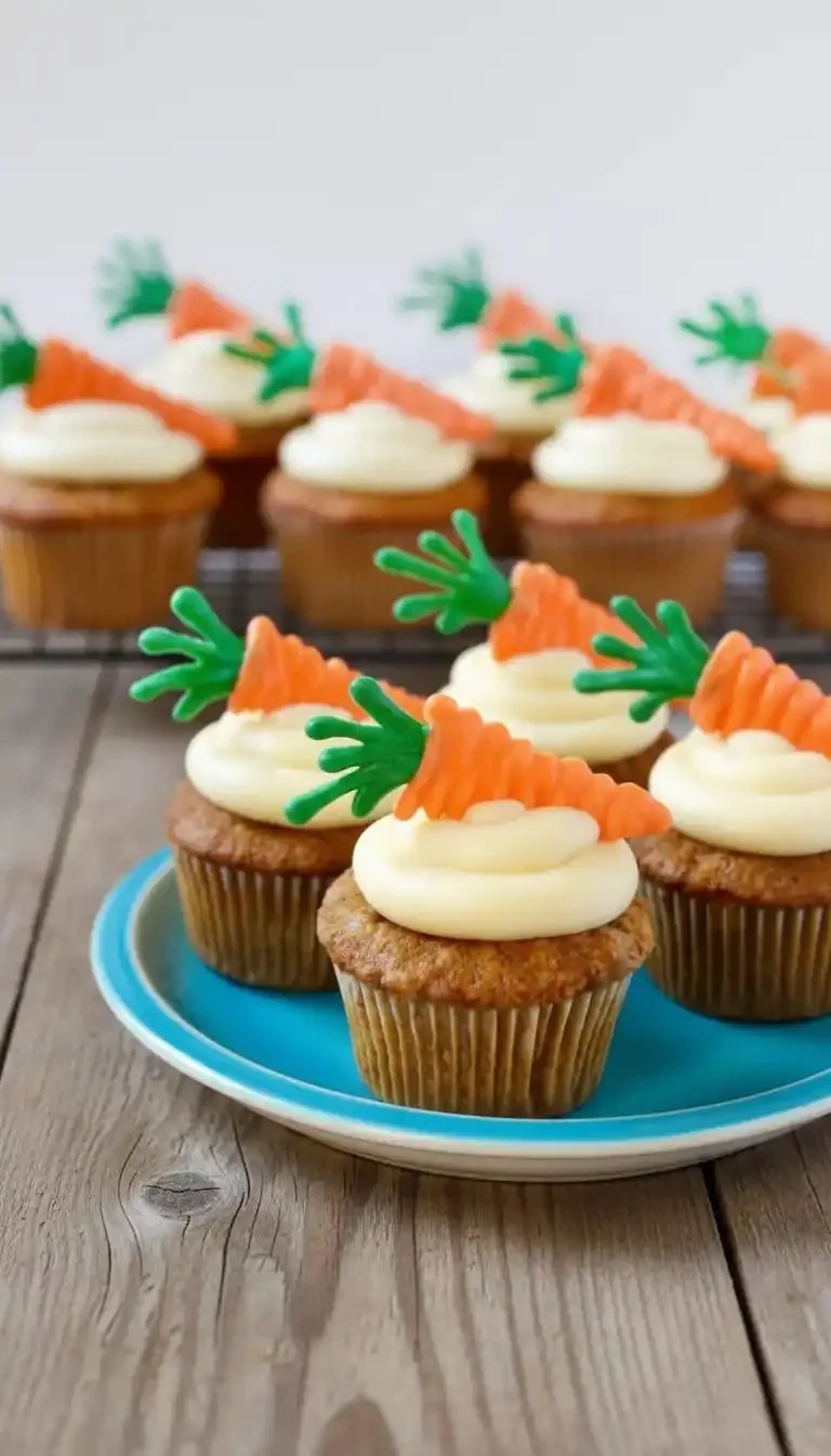 Carrot Cupcakes with Cream Cheese Frosting
