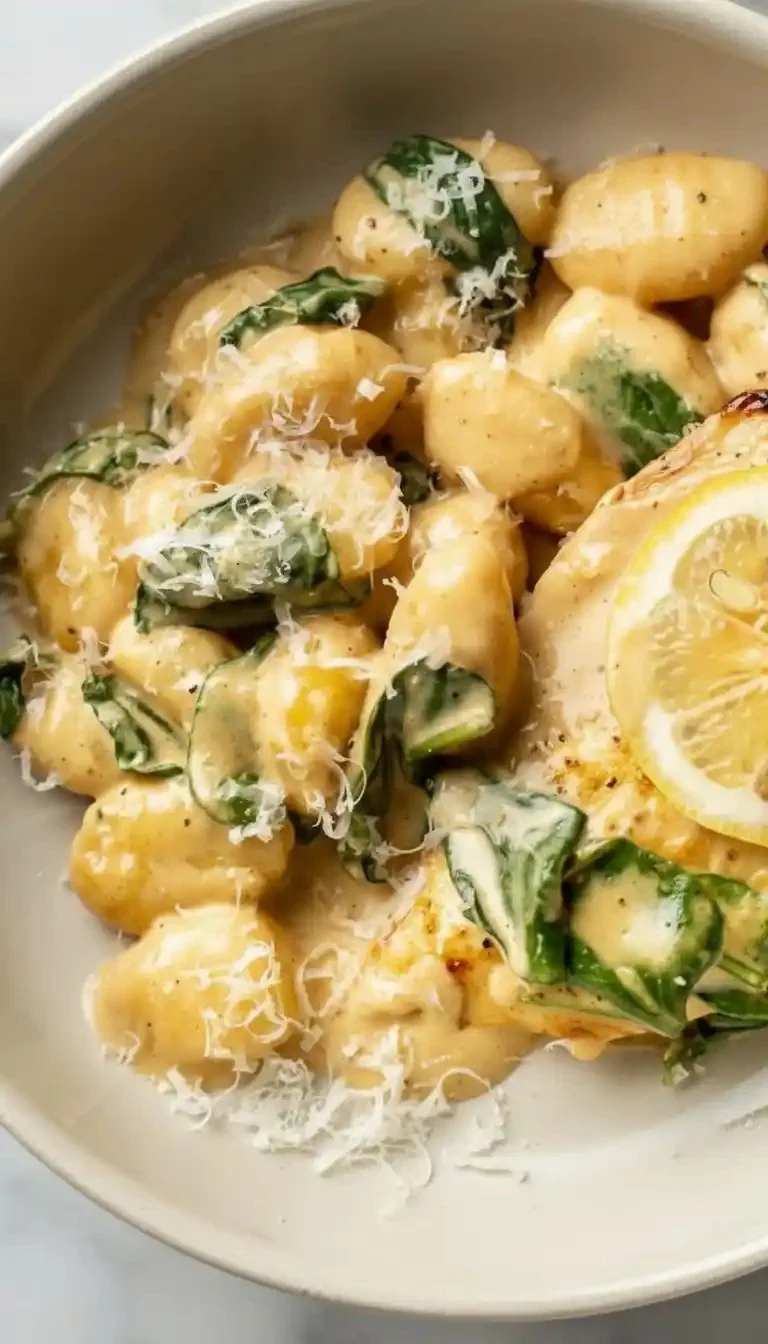 Creamy Lemon Parmesan Chicken Gnocchi