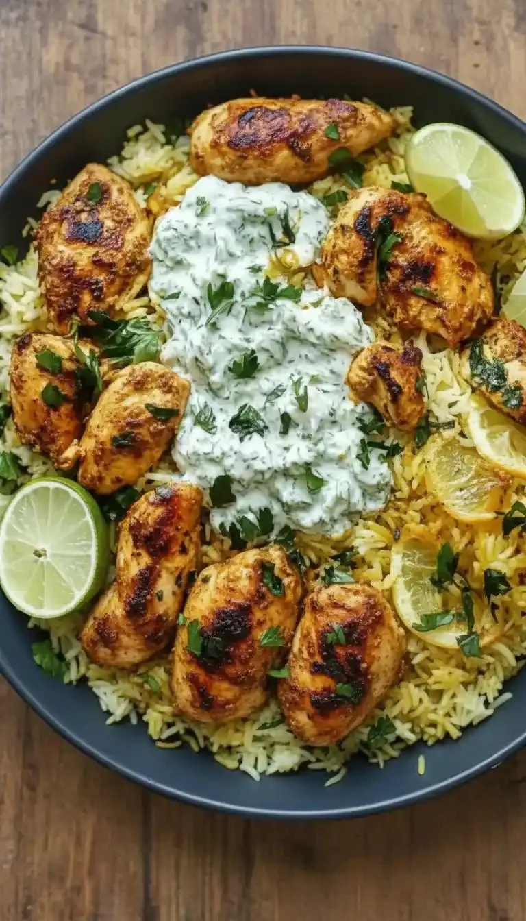 Dump And Bake Chicken Tzatziki Rice for Effortless Flavor