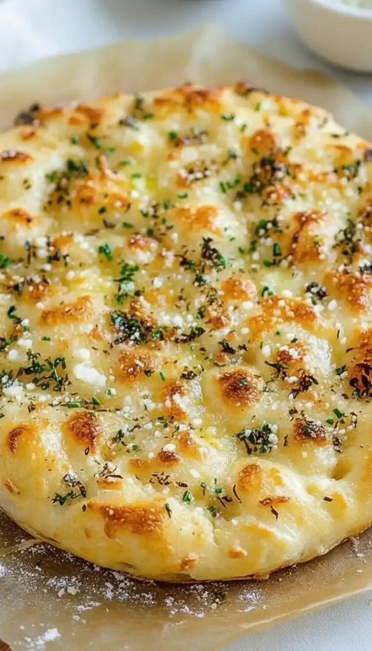 Garlic Parmesan Focaccia with Spicy Hot Honey