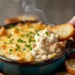 Delicious Joe's Crab Shack crab dip ready to serve with crackers