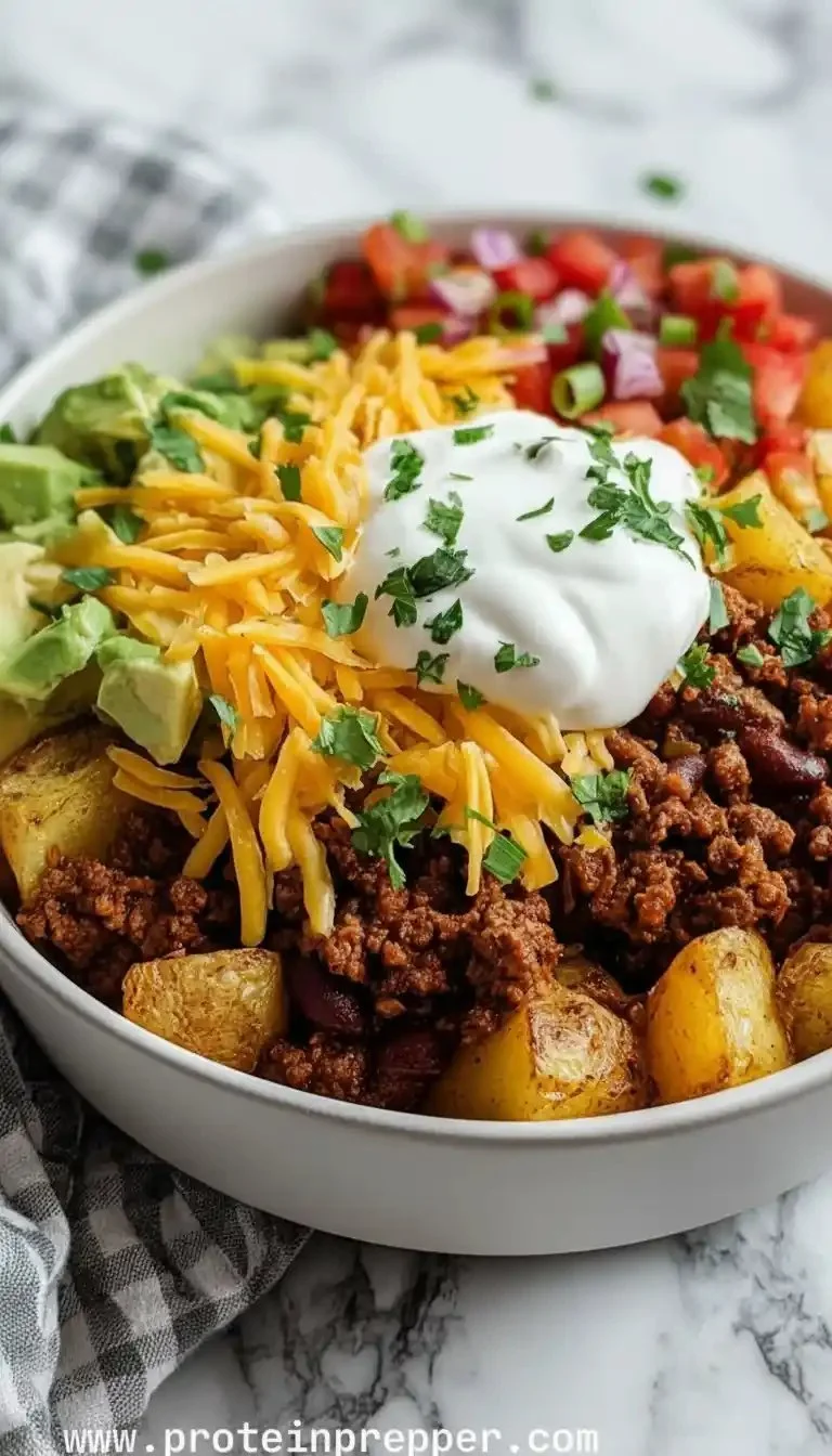 Loaded Potato Taco Bowl