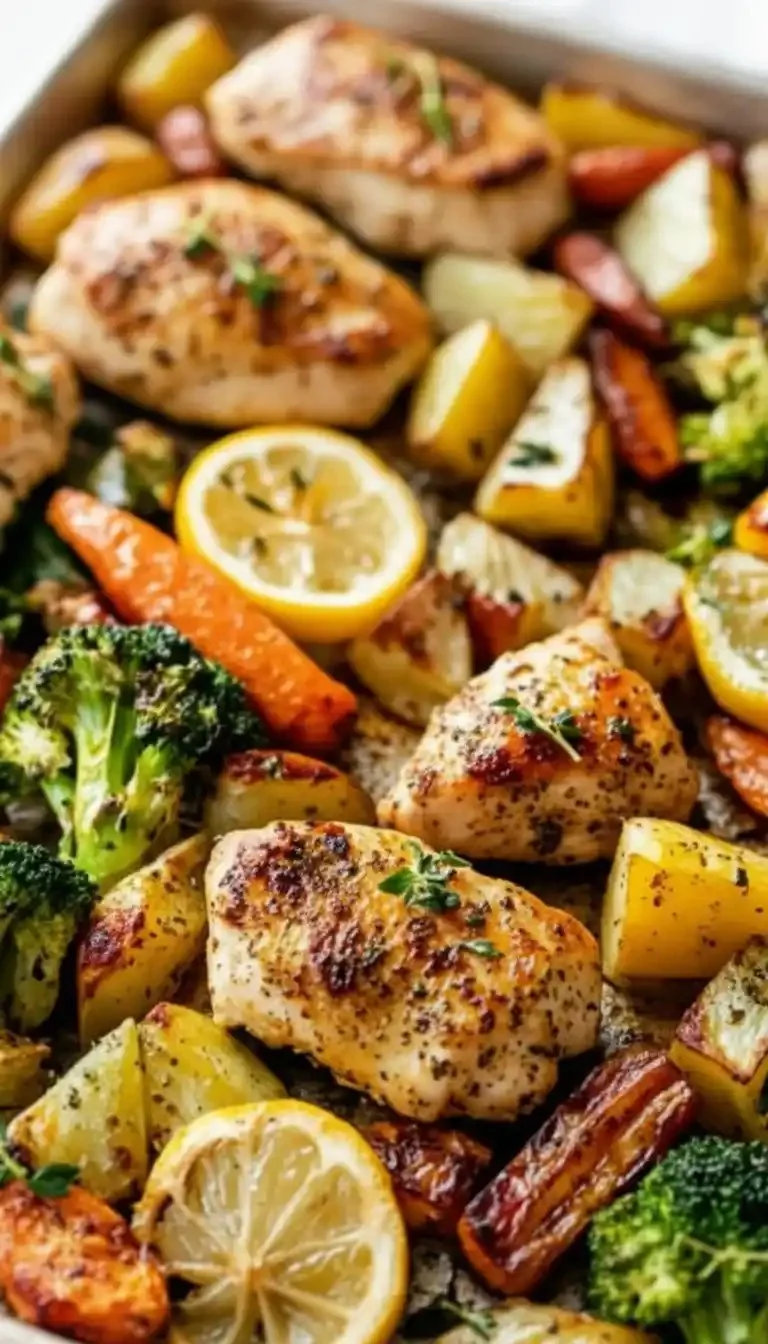 Sheet Pan Lemon Herb Chicken and Vegetables