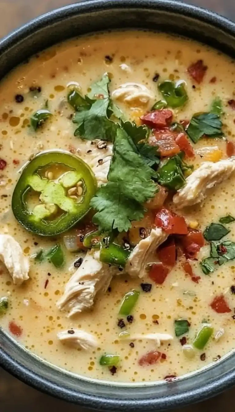 Spicy Jalapeño Popper Chicken Soup