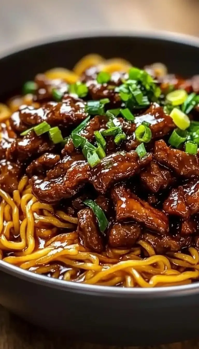 Sticky Beef Noodles