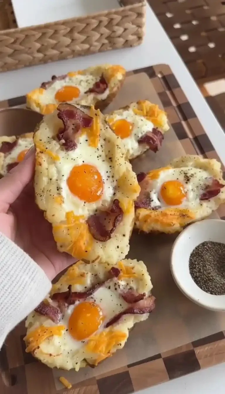 Twice Baked Loaded Breakfast Potatoes 🤎