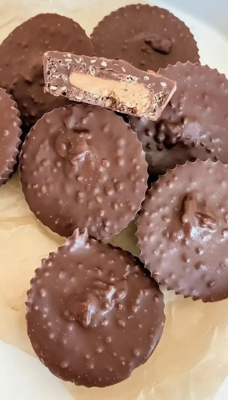Vegan Quinoa Crunch Peanut Butter Cups made with rich peanut butter and crispy quinoa