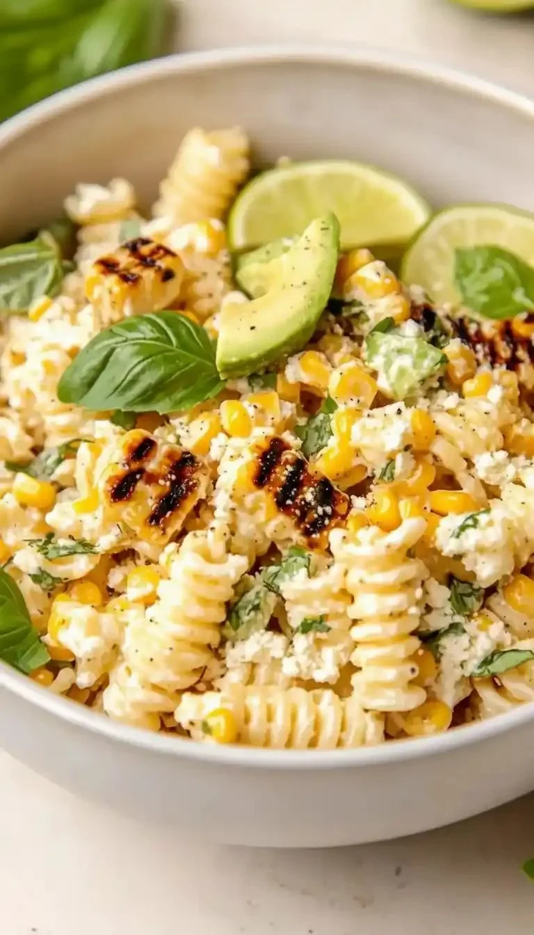Juicy Street Corn Pasta Salad