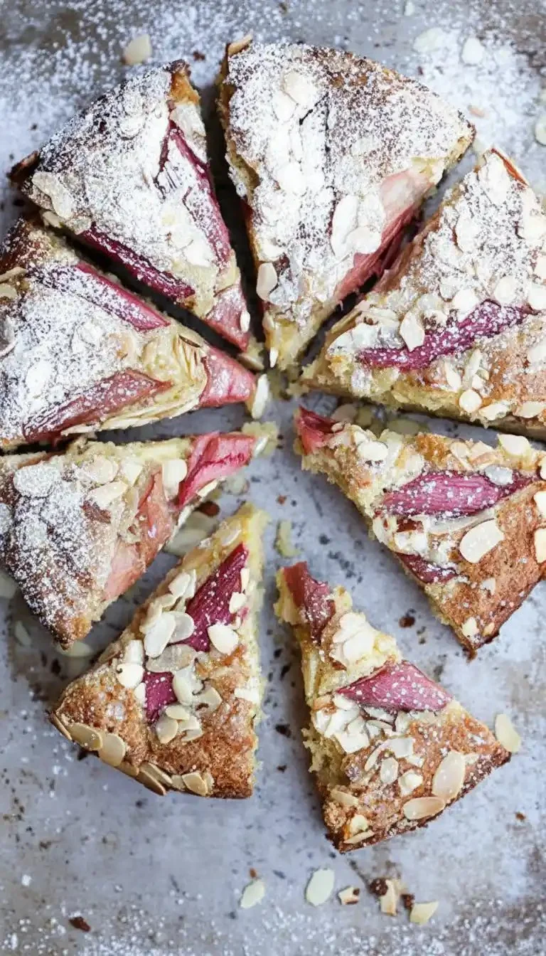 Rhubarb-Almond Cake