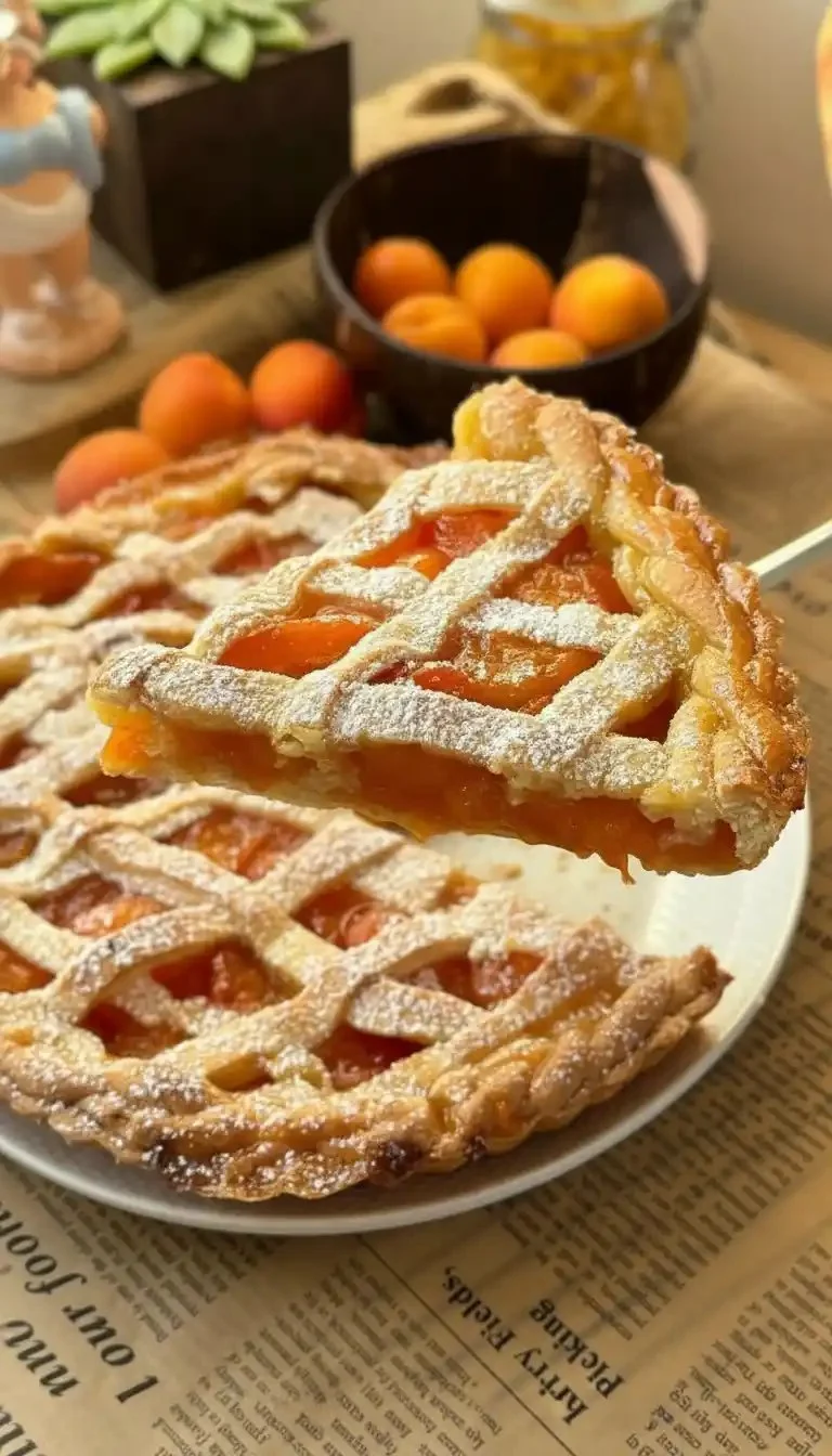 Tarte aux Abricots Classique avec une Pâte Brisée Beurrée